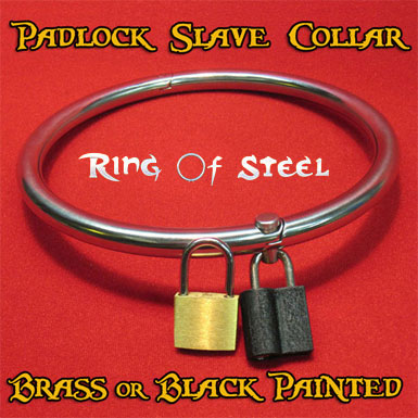 Gorean Turian Style Slave Collar with Padlock